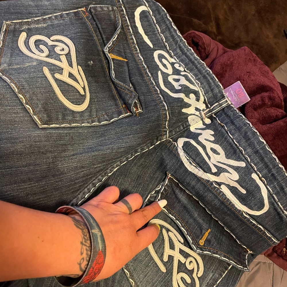 Size 20 Ed Hardy jeans no defects perfect condition